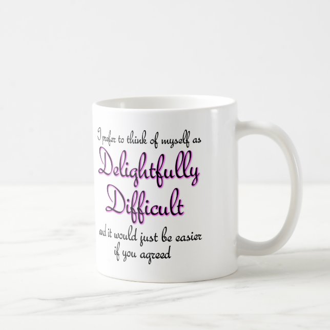 Tasse ou tasse de voyage drôle délicieusement diff (Droite)