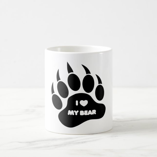 Tasse Ours / Ourson J'aime mon Ours dans La Patte (Centre)