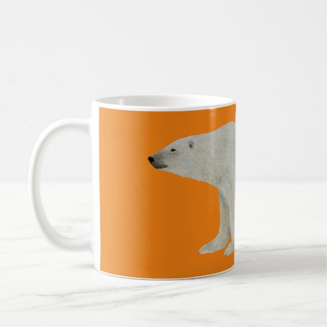 Tasse Ours Polaire Orange (Gauche)