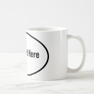 Tasse ovale européenne personnalisable
