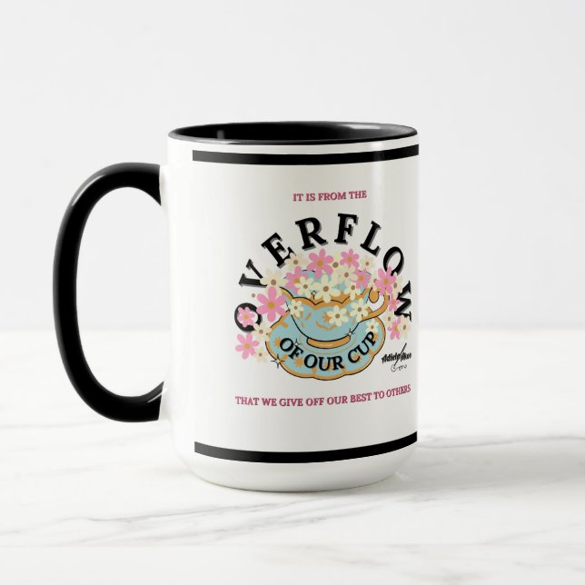 Tasse OVERFLOW conçue par Adiela Akoo (Gauche)