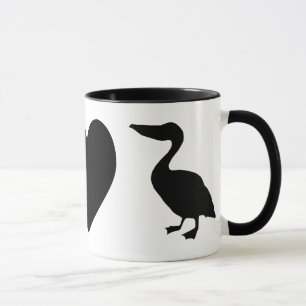 Tasse Paix, Amour & Pélicans