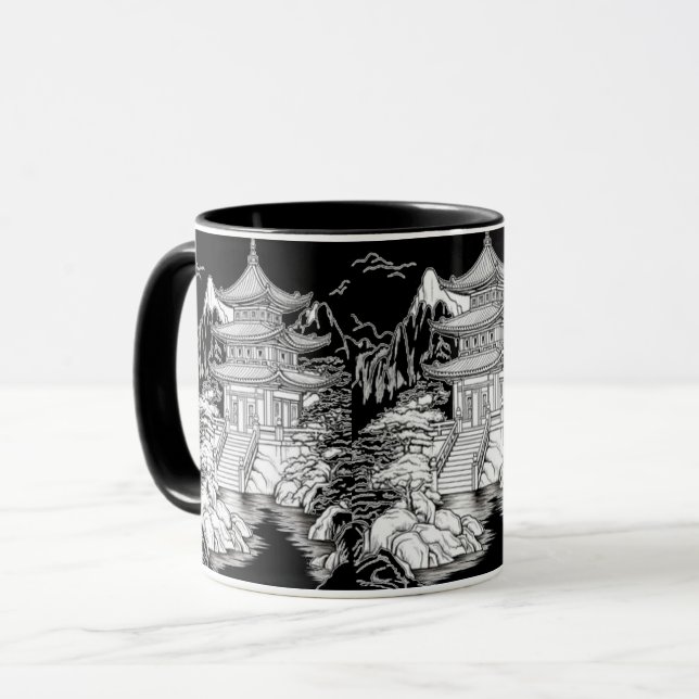 Tasse palais impérial japonais (Devant gauche)