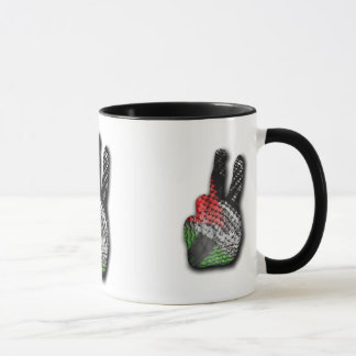 TASSE PALESTINIENNE DE SIGNE DE PAIX DE DRAPEAU DE