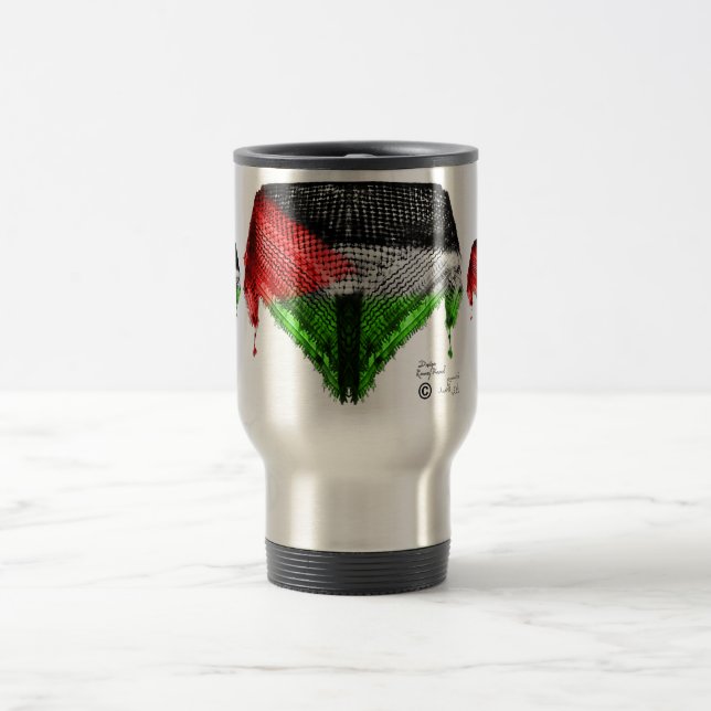 Tasse palestinienne de voyage de drapeau de (Centre)