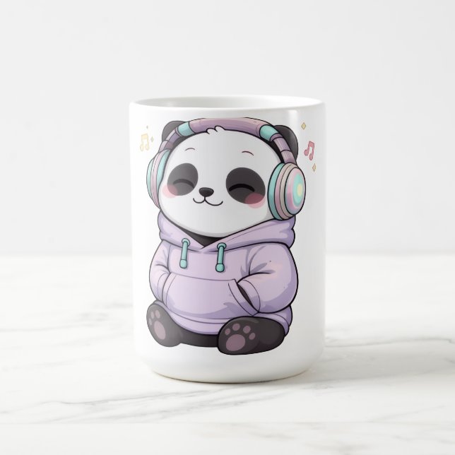 Tasse Panda Mignon | Casque Kawaii Tasse à Café (Centre)