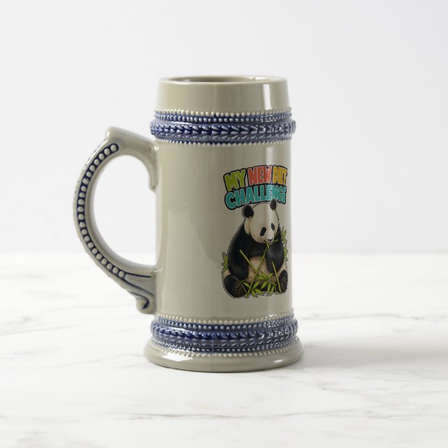 Tasse Panda Stein Défi de nouveau régime de Papa (Gauche)