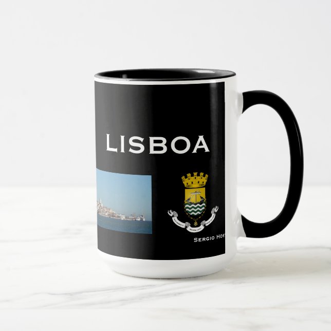 Tasse panoramique de Lisbonne Portugal (Droite)