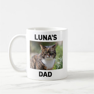 Tasse Papa Chat - Cadeau Personnalisé avec Photo d