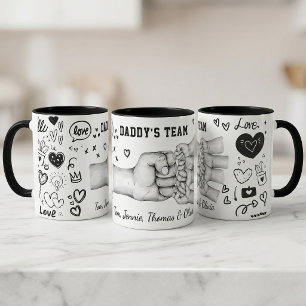 Tasse Papa Fête des Pères Cadeau Nom Personnalisé