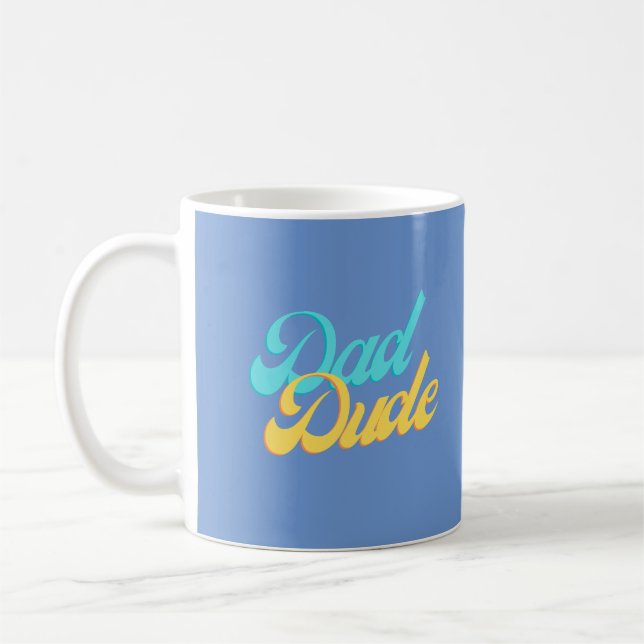 Tasse Papa Mec Background Bleu Clair (Gauche)