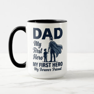 Tasse Papa Mon Premier Héros Fête des Pères Super-