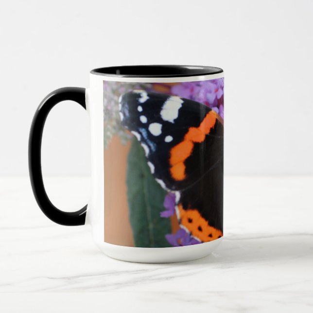 Tasse Papillon Amiral Rouge (Gauche)