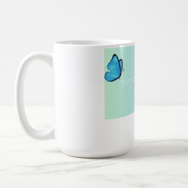 Tasse Papillon Bleu & Pissenlit (Gauche)