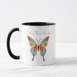 Tasse papillon Color Splash