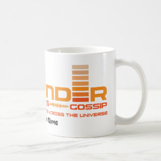 Tasse par radio blanche de Sidewinder avec le nom