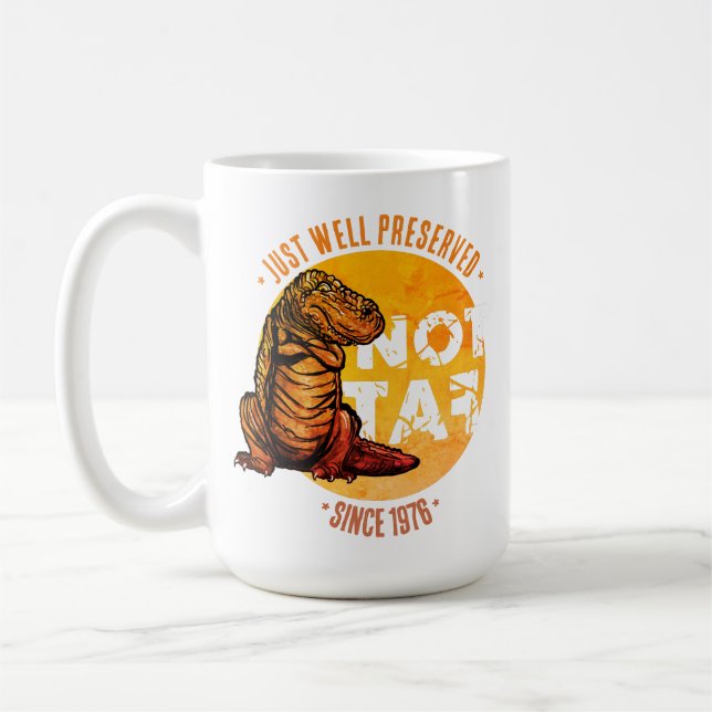 Tasse «Pas Gras, Bien Conservé Depuis [Année]» (Gauche)