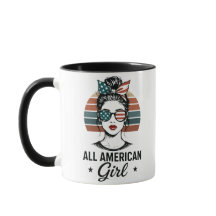 Tasse patriotique All American Girl