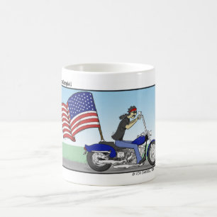 Tasse patriotique de cycliste