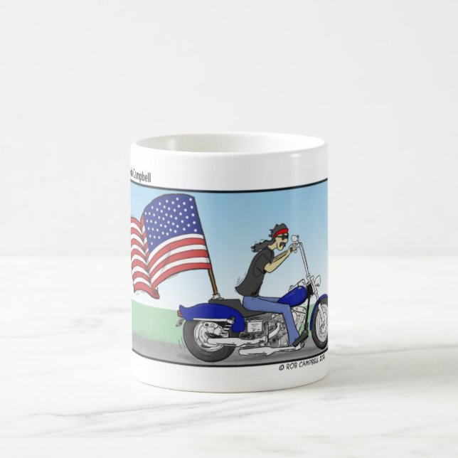 Tasse patriotique de cycliste (Centre)