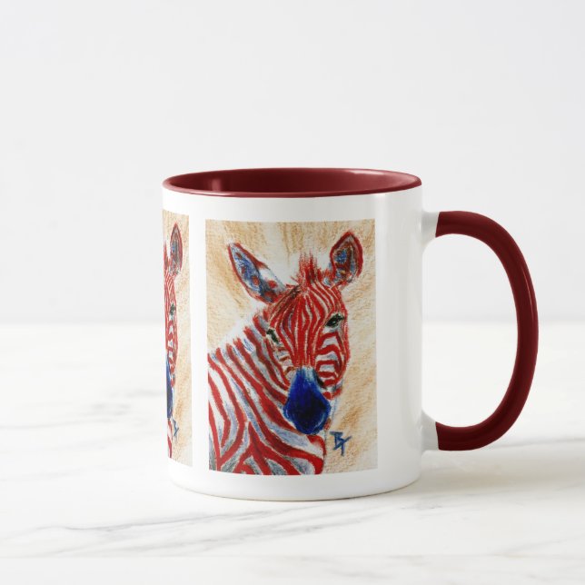Tasse patriotique de zèbre (Droite)