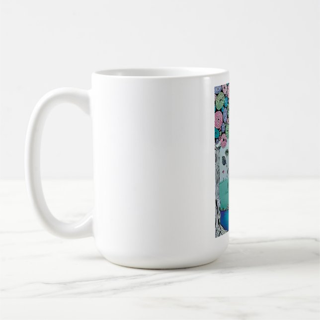 Tasse paysage de rêve fantaisiste de l'enfance (Gauche)