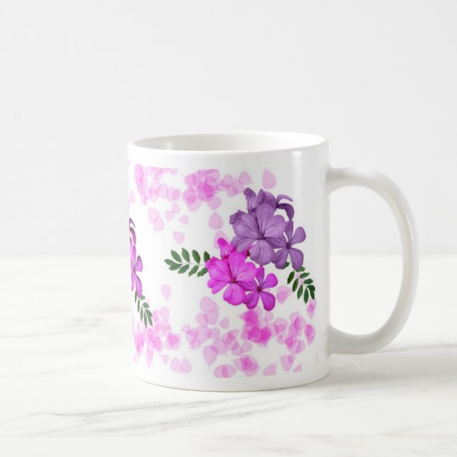 Tasse peinte de fleurs (Droite)