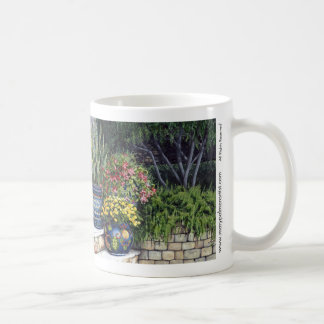 Tasse peinte de pots