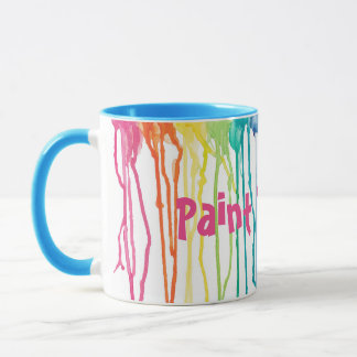 Tasse Peinture Eau ? Gouttes d'Arc-en-Ciel