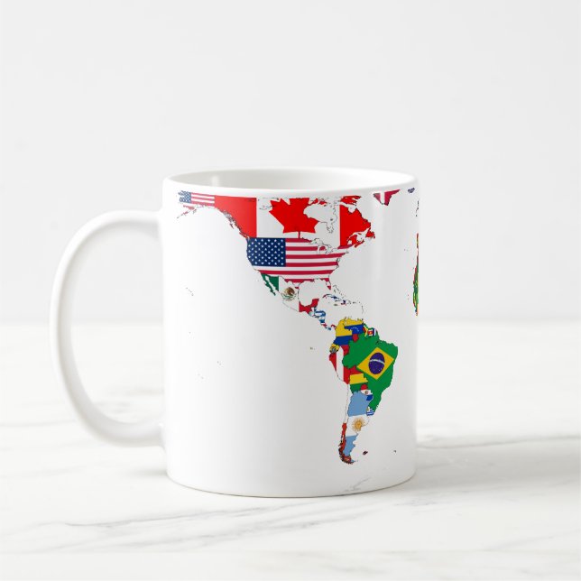 Tasse pendante du monde (Gauche)