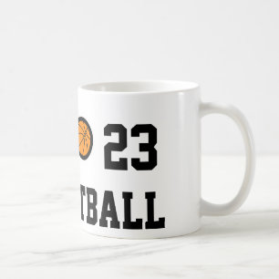 Tasse   Personalizable de basket-ball du numéro 23