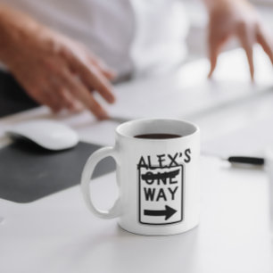 Tasse personnalisable à sens unique