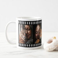 Tasse personnalisable avec cadre de bande de film 