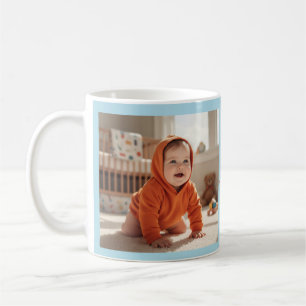 Tasse personnalisable bleu ciel Modern Sky