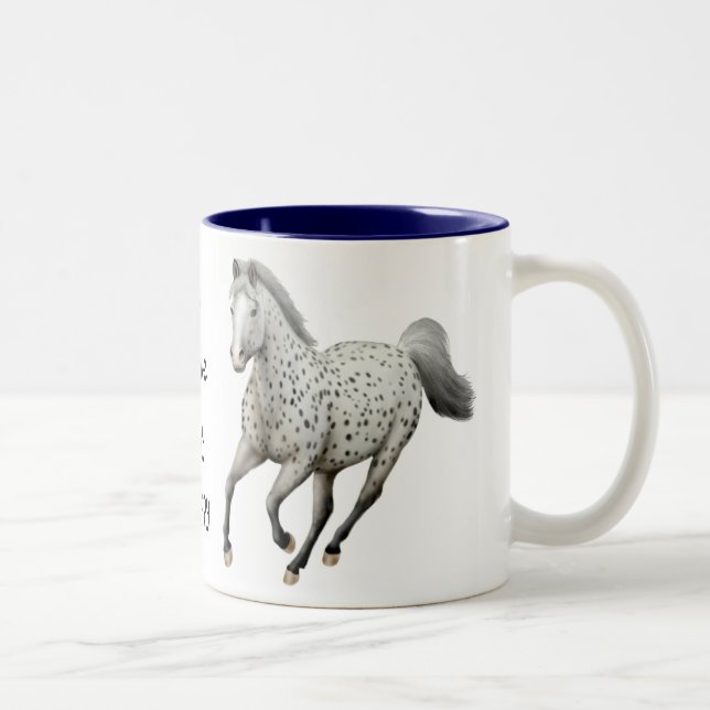Tasse personnalisable d'amour d'Appaloosa de (Droit)