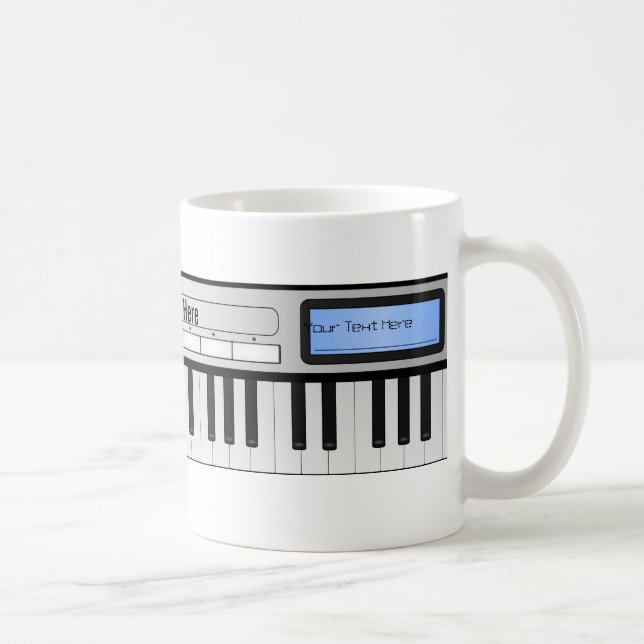 Tasse personnalisable de clavier de synthétiseur (Droite)