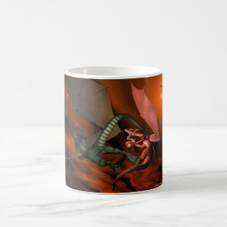 Tasse personnalisable de combat de dragon
