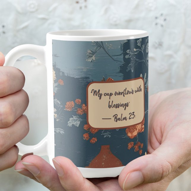 Tasse personnalisable de ferme rustique bleu count (Créateur téléchargé)