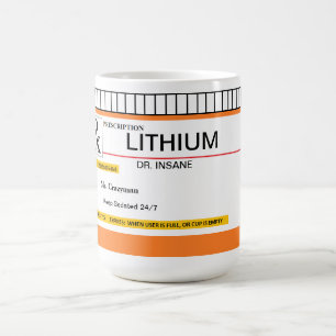 Tasse personnalisable de prescription