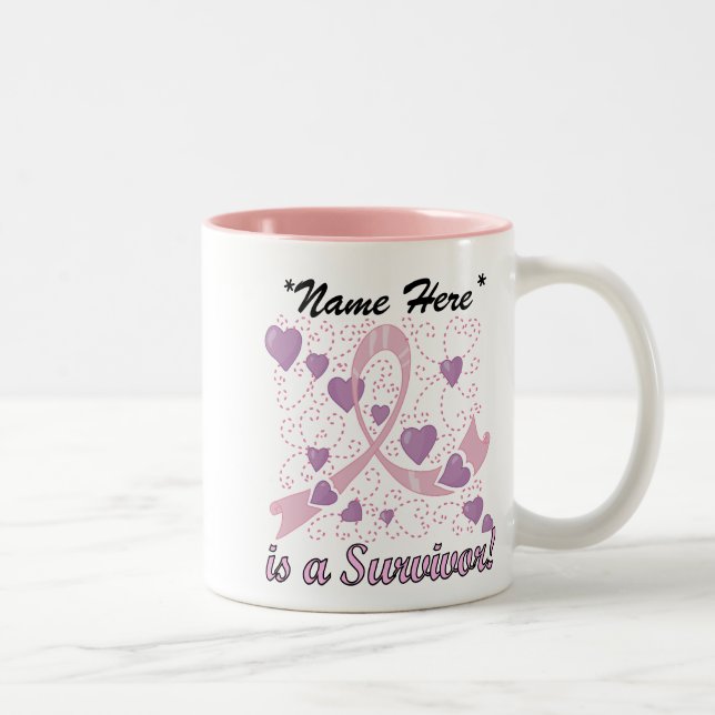 Tasse personnalisable de survivant de cancer du (Droit)