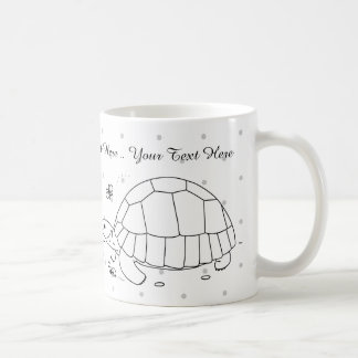 Tasse personnalisable de tortue de soc
