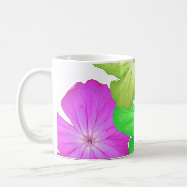 tasse personnalisable d'enfant de fleur (Gauche)