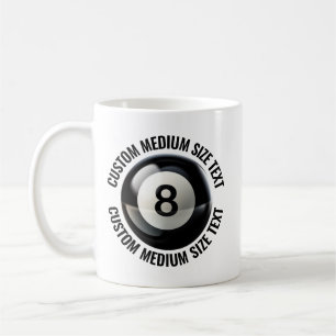 Tasse Personnalisée 8 Ball de Taille Moyenne 330ml