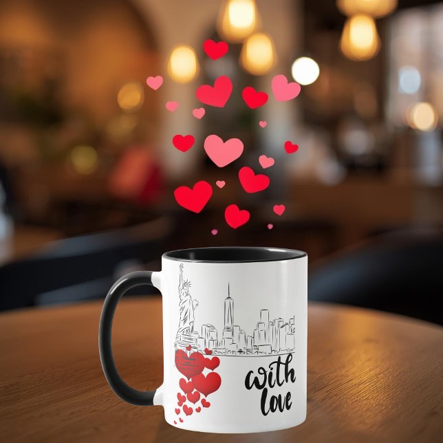 Tasse personnalisée Amour et Monument (Créateur téléchargé)