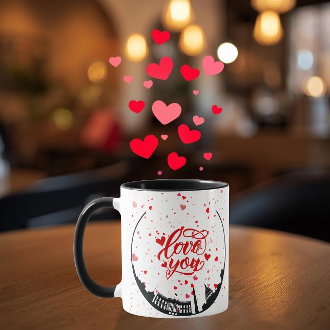 Tasse personnalisée Amour et Monument (Créateur téléchargé)