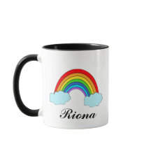 Tasse personnalisée arc-en-ciel | Colorée