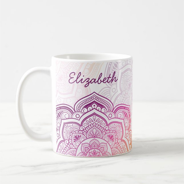 Tasse personnalisée Auri Mandala 11 oz (Gauche)