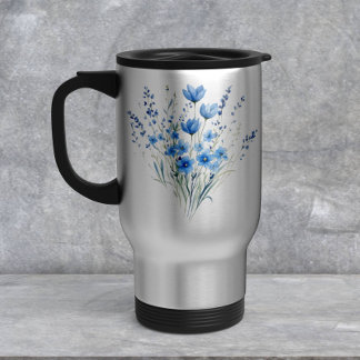 Tasse personnalisée avec bouquet de fleurs sauvage