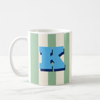 Tasse Personnalisée avec Initiale en Gras et Rayur