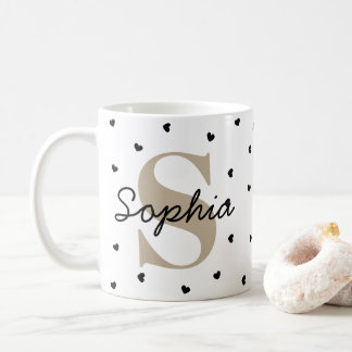 Tasse personnalisée avec initiale et nom – Coupe-c
